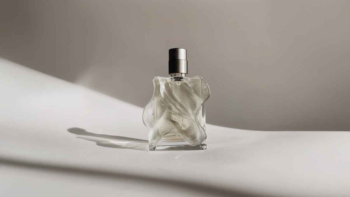 Sculptural perfume bottle for the For Her collection